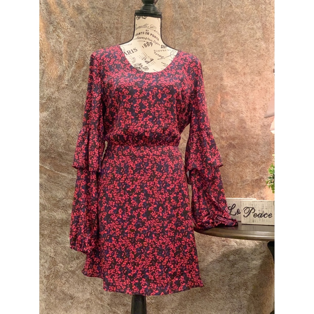 Devlin bell sleeve romper dress